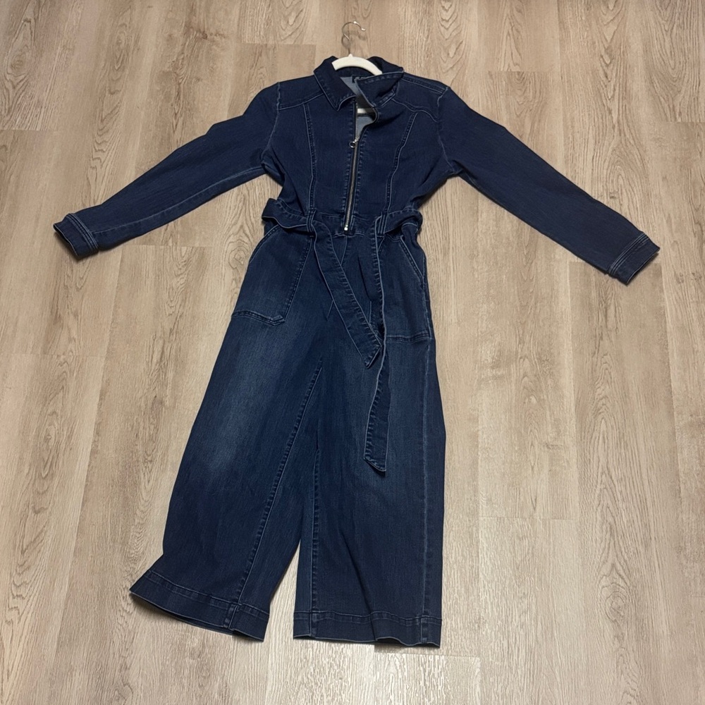 INC International Concepts Women's Dark Blue Denim Jumpsuit
